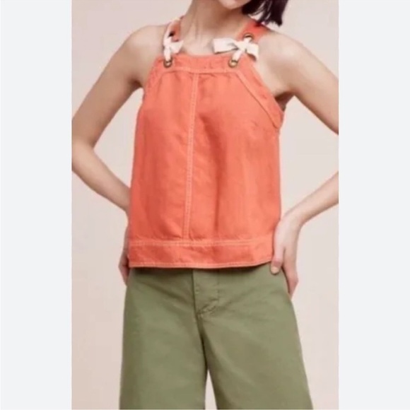 Tank with ties and zipper back for summer size 2 boho bohemian - Picture 3 of 9